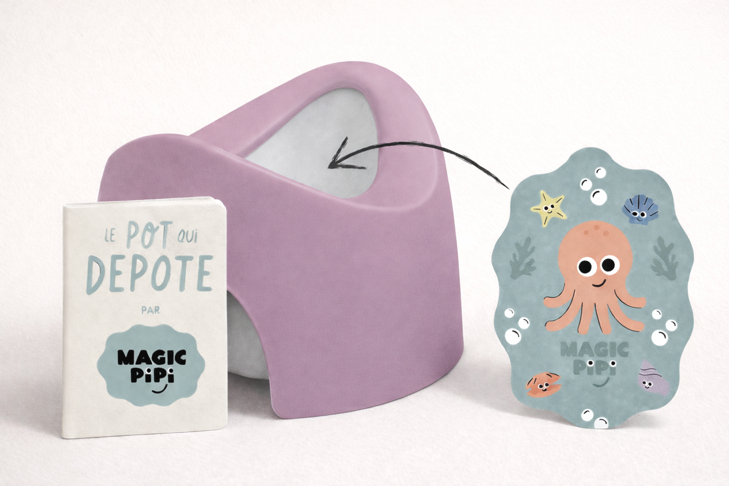 Le kit Magic PiPi - ROSE LILA